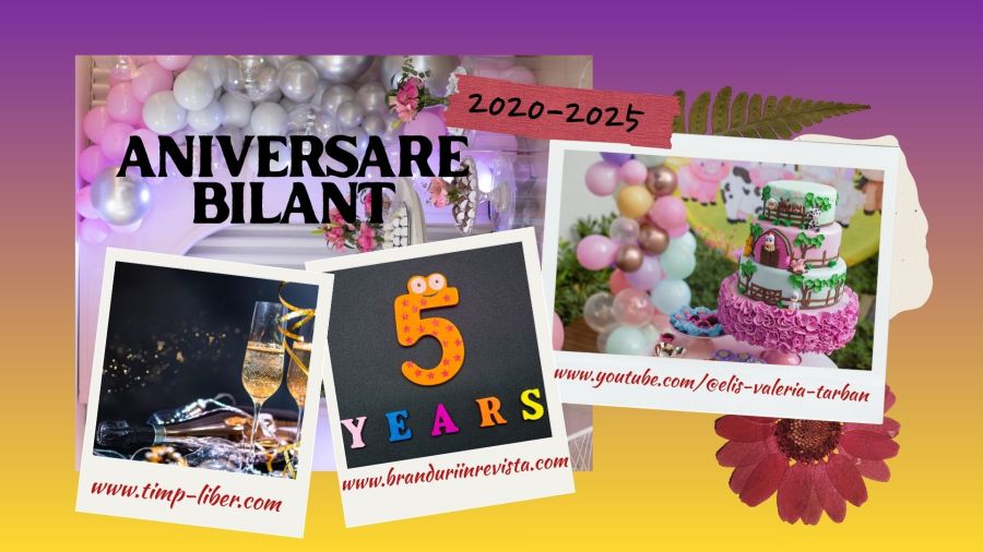 Aniversare 5 ani de activitate online cu bilanț personal și profesional 2020–2025